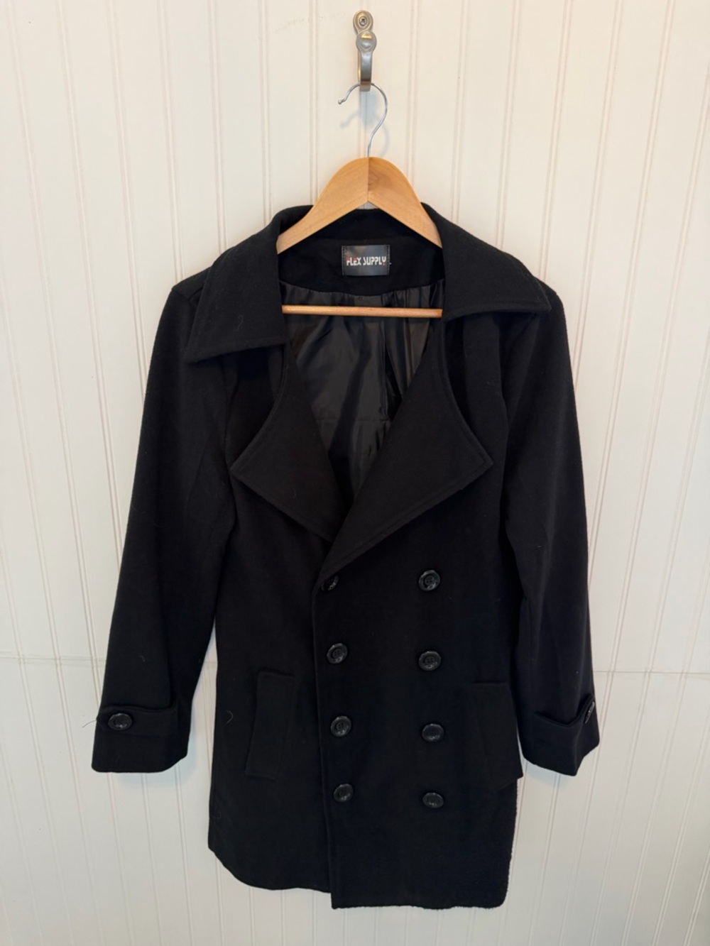 Flex Supply Men’s Classic Fleece Black Peacoat Size Medium